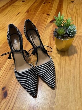 Ulla Johnson Kiki D’Orsay Zebra Pony Hair Heels 40 EUR 9.5 US Statement Pumps